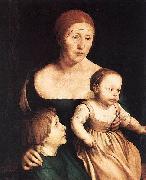 The Artist's Family Hans holbein the younger